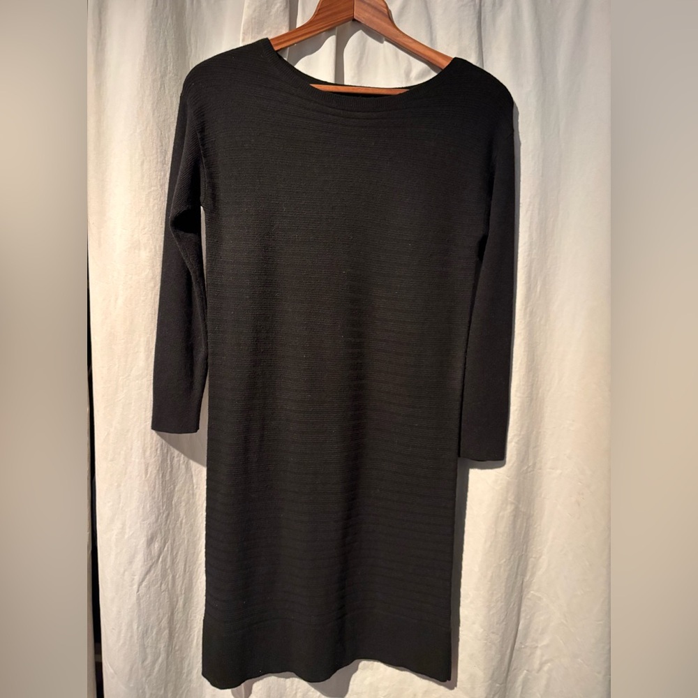 Banana Republic black midi sweater dress. Size M.
